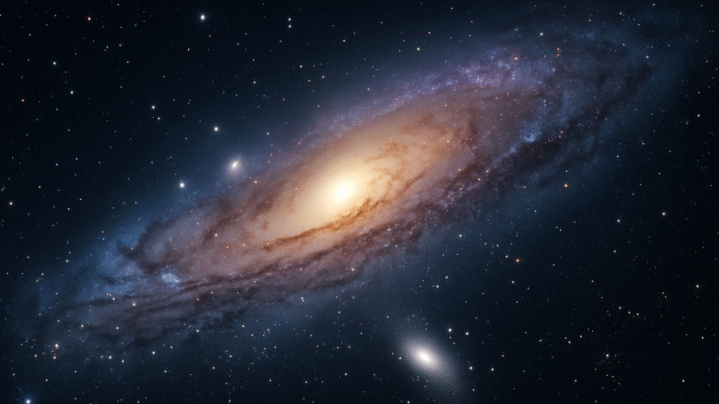 imagen de galaxias con centro luminoso