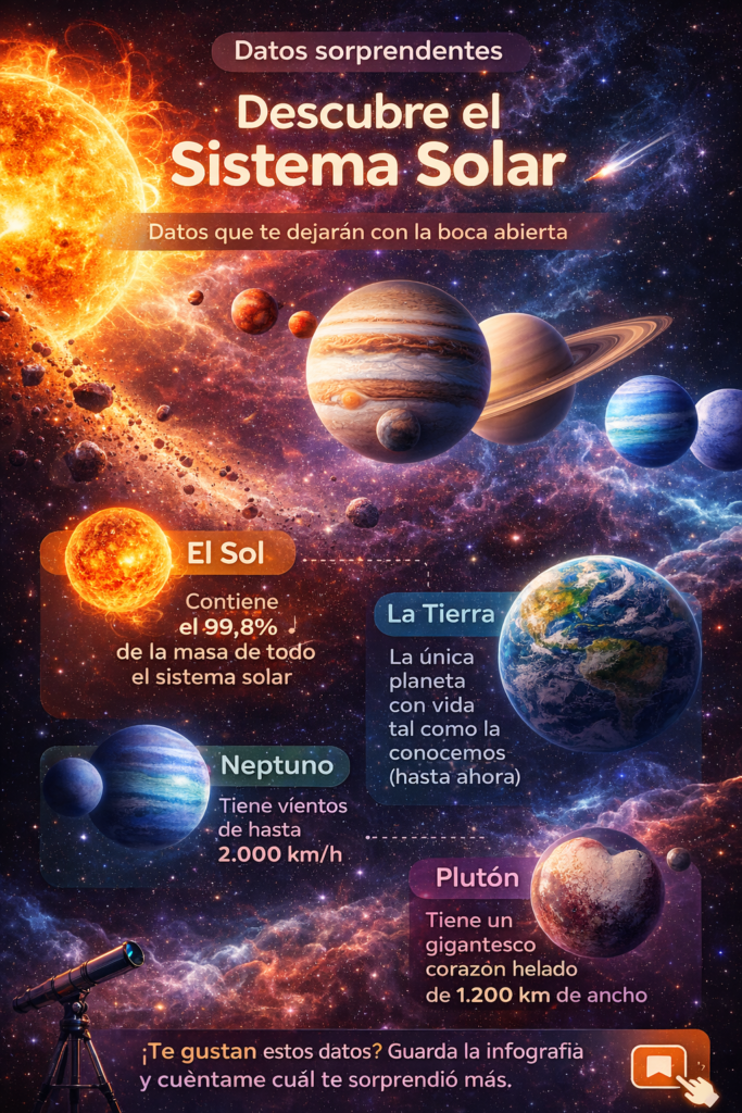infografia sistema solar